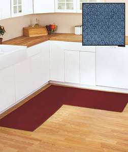 Blue Rug 68 x 68 Berber Corner Runners Add Decor to your Kitchen 