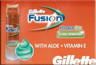 Gillette Fusion Hydra Gel Shave Gel, Ultra Sensitive, 7 Ounce Bottle 