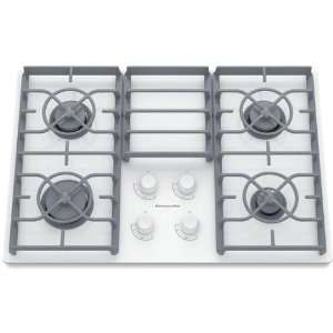  KGCC506RWW 30 Sealed Burner Gas Cooktop with Gas on Glass Cooktop 