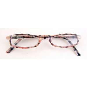    Zoom (G153) Plaid Frame Reading Glasses, +2.50 