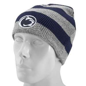 Top of the World Penn State Nittany Lions Navy Blue & Ash Stripe Knit 