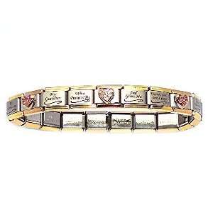  Special Mother Gold Edge Italian Charm Bracelet Jewelry