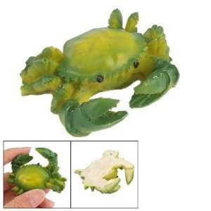   Desk Ornament Green Yellow Ceramic Artificial Crab Toy Toys & Games