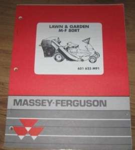 Massey Ferguson MF 80RT MF 80RT Lawn Mower Parts Manual  