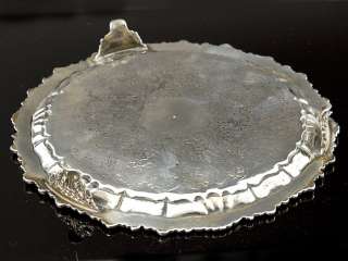 Fine quality Georgian Sterling Silver Tray Dish with Hallmarks for 