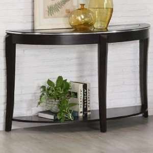  Wacker Contemporary Sofa Table with Inset Glass Top by 