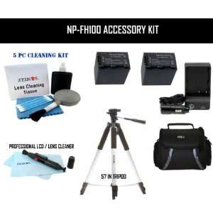  Advanced NP FH100 Accessory Kit for Sony Camcorders/HandyCams 