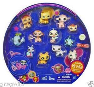 Littlest Pet Shop Hat Box 1664  1675 Exclusive toys Lot Starting Pack 