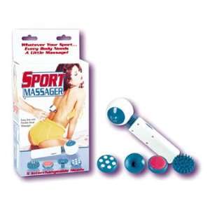  SPORT MASSAGER Small & Discreet with 5 Interchangeable 