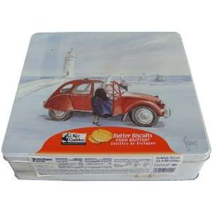 Butter Galettes in 2CV Brittany Ladies Tin  Grocery 