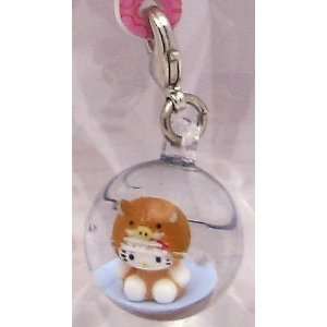  Hello Kitty Costumed Chinese Zodiac Sign in Water Ball Cell Phone 