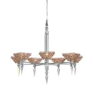 Schonbek VR2624 JAG Jaguar Vertex 7 Light Up Lighting Chandelier VR262