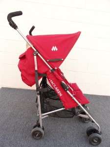 Maclaren Twin Triumph Double Umbrella Stroller   Red  