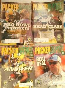 Lot of 10 2008 Green Bay Packers Report Fan Magazines  