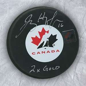  JAYNA HEFFORD Team Canada SIGNED Hockey Puck Sports Collectibles