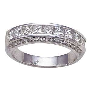  Karina B(tm) Princess Diamonds Band in 18 kt White Gold 