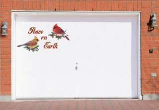 Peace on Earth Cardinal Outdoor Garage Door Sign Magnets Christmas 