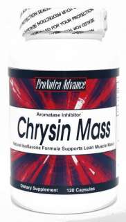 1x CHRYSIN Mass Support Lean Muscle Mass 120 capsules  