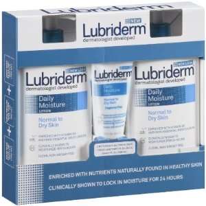  Lubriderm Daily Moisture Lotion 2/24oz + 1/6oz Beauty