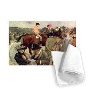 The Horse Race, c.1890 by Jean Louis Forain   Tea Towel 100% Cotton 