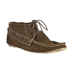 Matt Bernson bark suede Doe loafer booties