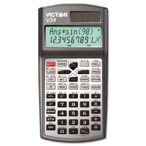  V34 Advanced Scientific Calculator, Black/Gray 