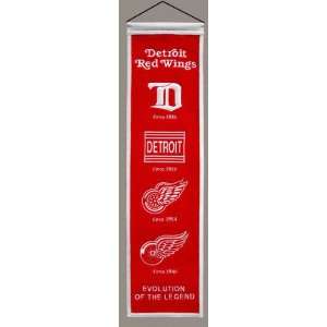  Detroit Red Wings Nhl Heritage Banner (8X32) Sports 