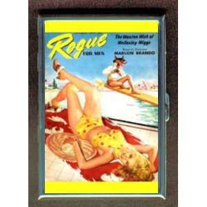  ROGUE PIN UP BLONDE BIKINI 1957 ID Holder Cigarette Case or Wallet 