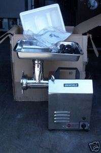 MEAT GRINDER, 7/8 H.P, STAINLESS BODY ( BRAND NEW)  