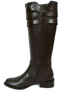   Size 7M 7 Brown Leather Riding Boots Runel Tmoro Nappa NIB  