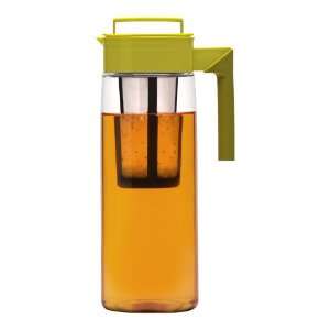Takeya 64 Ounce Iced Tea Maker with Silicone Handle, Avocado/Olive 