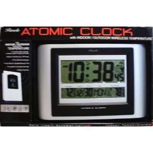   Atomic Clock with Indoor/outdoor Wireless Temperature Electronics