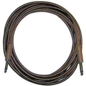   15 Foot Guitar Instrument Cable (Vintage Tweed) Musical Instruments