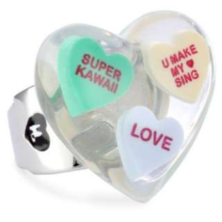 Harajuku Lovers Candy Girls Multi Candy Heart Stretch Ring 