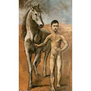   Pablo Picasso   24 x 40 inches   Boy holding a horse
