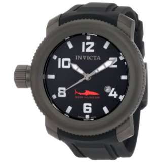 Invicta Mens 1547 Sea Hunter Black Dial Black Rubber Watch   designer 