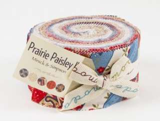 Moda FABRIC Jelly Roll ~ PRAIRIE PAISLEY II ~ Minick & Simpson 40   2 