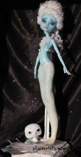OOAK repaint/custom Monster High ABBEY mermaid fairy tale 
