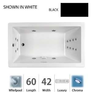  Jacuzzi ELA6042 WRL 4CH B Black Elara 60 x 42 Elara Drop 