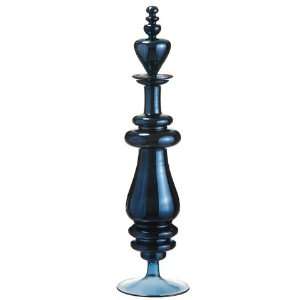  19 Glass Finial Jar W/Lid Blue (Pack of 3)