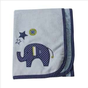  Lambs and Ivy Jumbo Plush Blanket with Applique Baby