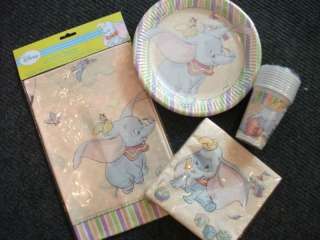 Dumbo Plates,Napkins,Table cover,Cups,Loo/Party Bags  