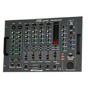  Audio2000s DJ/KJ Mixer with Key Control and Two Sets of 