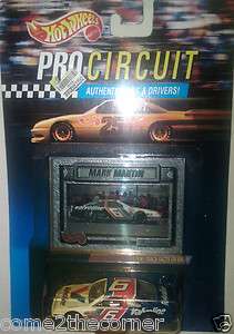   Wheels Pro Circuit NASCAR Mark Martin Diecast Car with Collector Card