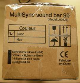 NEC MultiSync Sound Bar 90 Series Speakers L005J8 NEW  