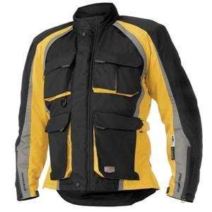  Firstgear Rainier Jacket   Large/Black/Yellow Automotive