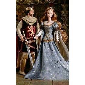   Barbie Doll As Camelots King & Queen, Arthur and Guinevere by Mattel