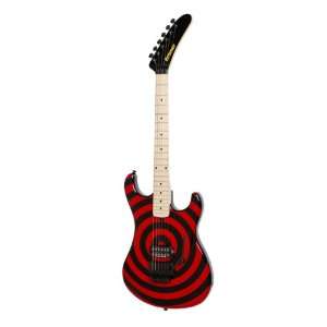  Kramer 84 Baretta Electric Guitar, Black with Red Bullseye 