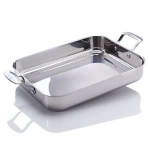   Lasagna Roasting Pan Dishwasher Safe Cookware, Silver Kitchen