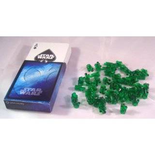 Lego 50 Transparent Green Crystals + Cartamundi Star Wars Card Game by 